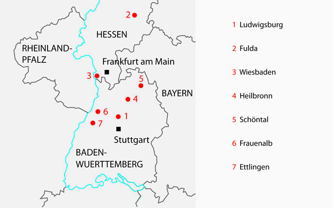 Arbeitsorte colombas in deutschland